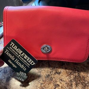 Coach leather penny crossbody